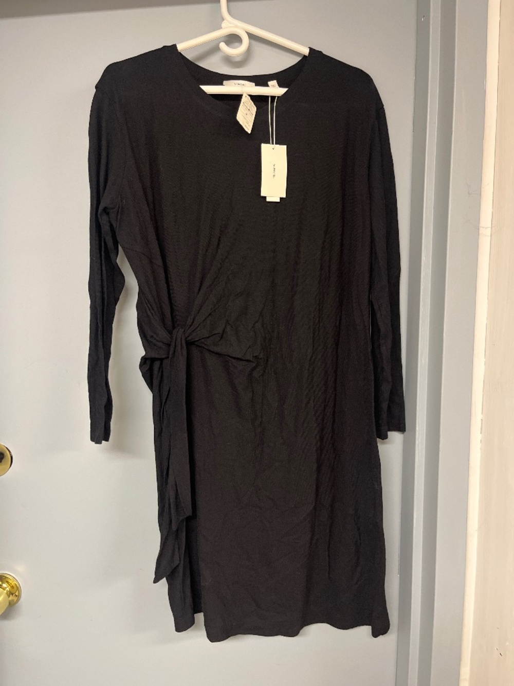 Vince long sleeve brand new dress with side wrap
